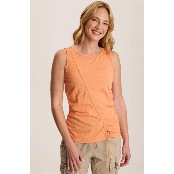 XCVI Sherwin Tank Top Womens XL Scoop Neck Orange Wearables Summer Lightweight - Picture 4 of 7